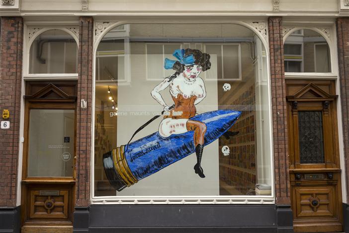 2019 Reverse glass painting, Galerie Maurits van de Laar, Den Haag (foto: Eric de Vries)